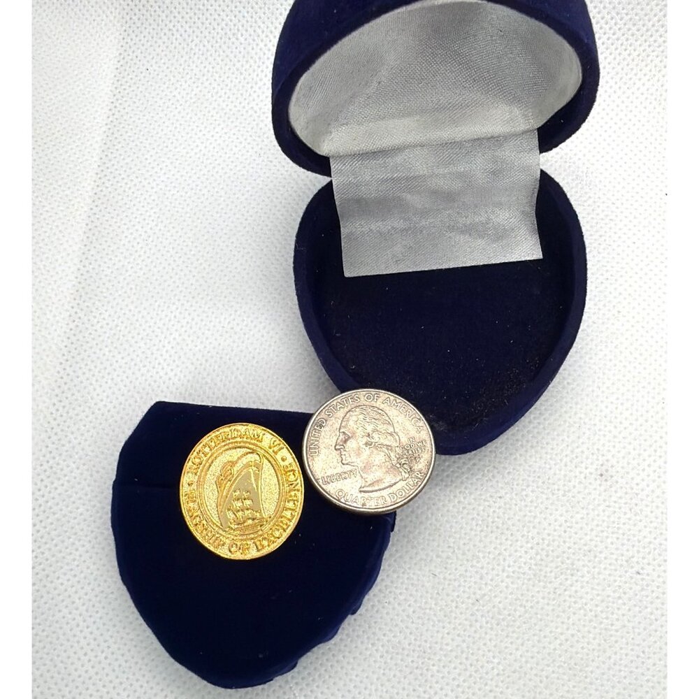 VTG Inaugural Cruise Rotterdam VI Ship Of Excellence Souvenir Lapel Pin Box NOS - Picture 5 of 12